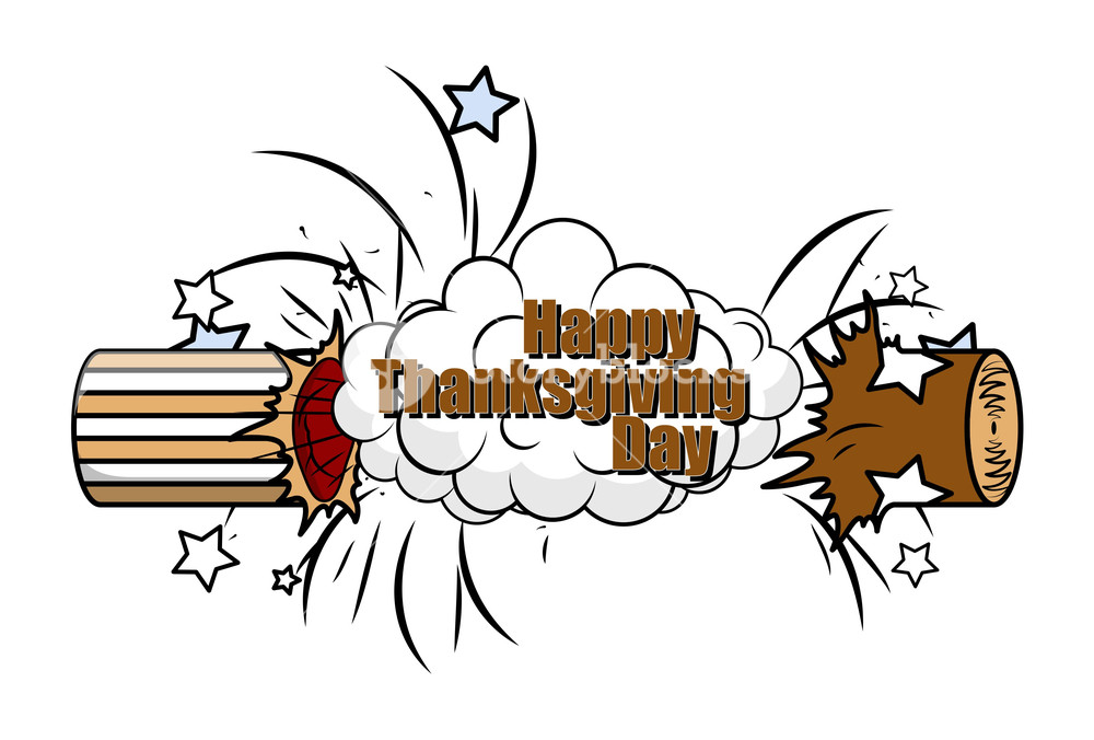 1000x676 Happy Thanksgiving Day Bursting Bomb Banner Royalty Free Stock