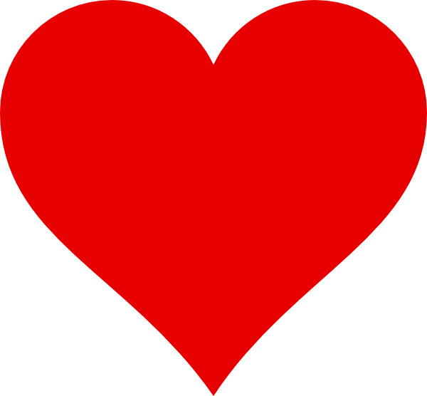 600x556 Red Heart Clipart