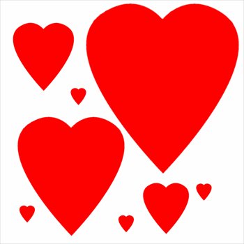 350x350 Free Clipart Hearts