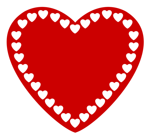 500x452 Heart Valentine Clipart