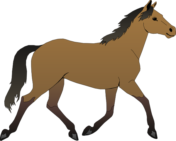 600x481 Running Horse Clip Art