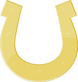 162x170 Lucky Horseshoe Clip Art