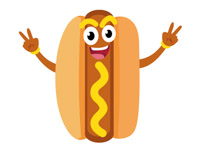 200x146 Free Hotdog Clipart
