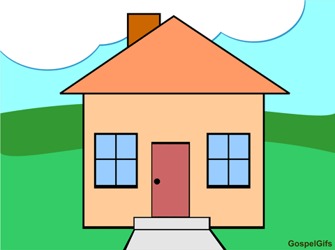 480x358 Clip Art Of A House
