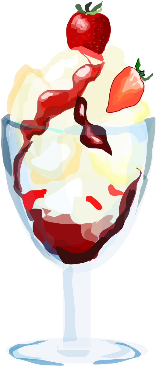 512x1201 Sundae Clipart Dessert