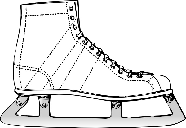 600x412 Ice Skate Clip Art Free Vector In Open Office Drawing Svg ( Svg