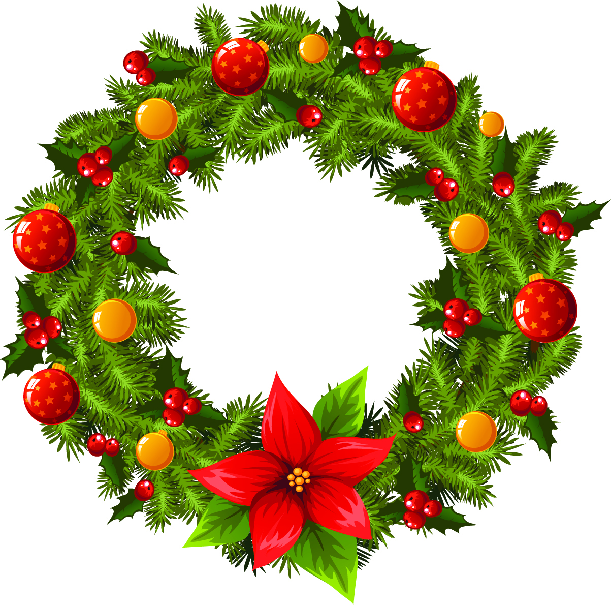 1203x1190 Christmas Clipart Free Wreath