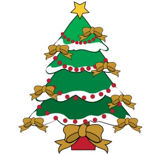300x300 Free Christmas Tree Clip Art Image