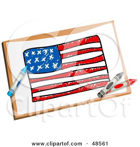 450x470 Clipart American Flag Patterned Usa