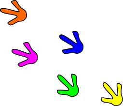 255x219 Footprint Clipart Bird