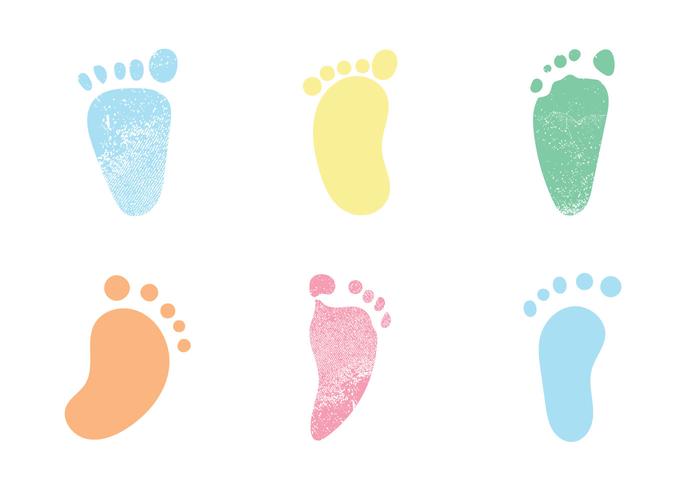 700x490 Free Baby Footprints Vector Illustrations