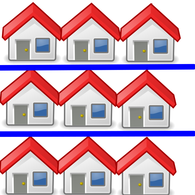 798x800 Free Clipart 9 Houses Caitmall