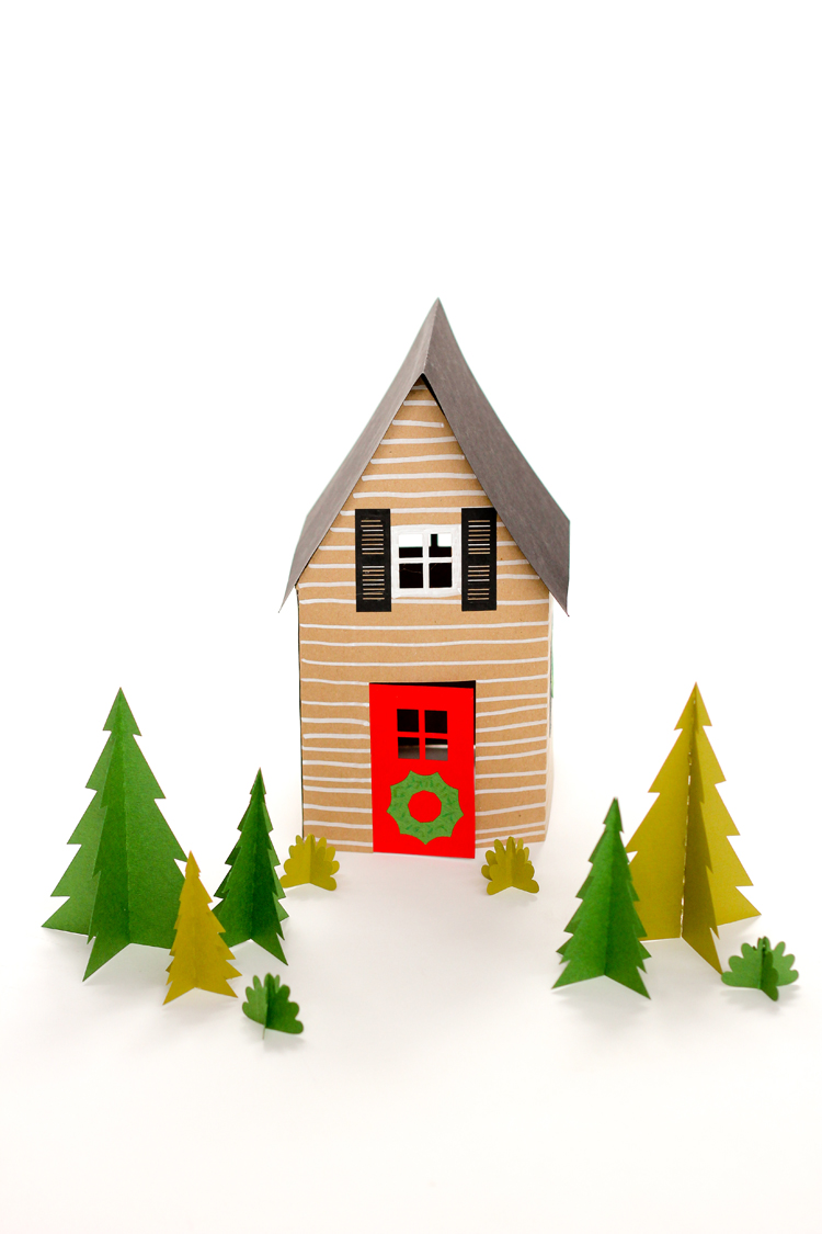 750x1125 Paper Holiday Houses Free Templates!