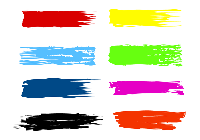 700x490 Free Paint Streak Brush Vectors