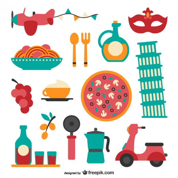 626x626 Italian Food Pack Free Vector Free Vectors Clip
