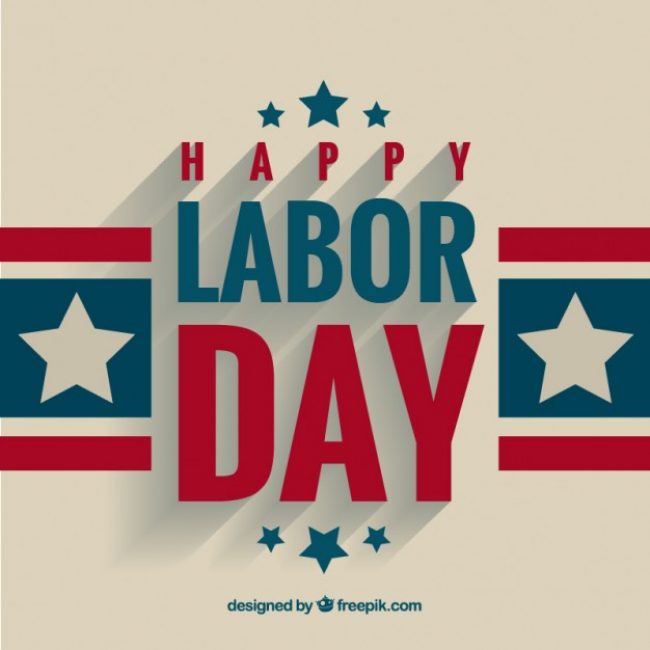 650x650 Free Vector Labor Day Greeting Background