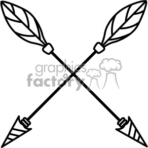 300x300 Royalty Free Arrows Crossed Vector Design 02 403278 Vector Clip
