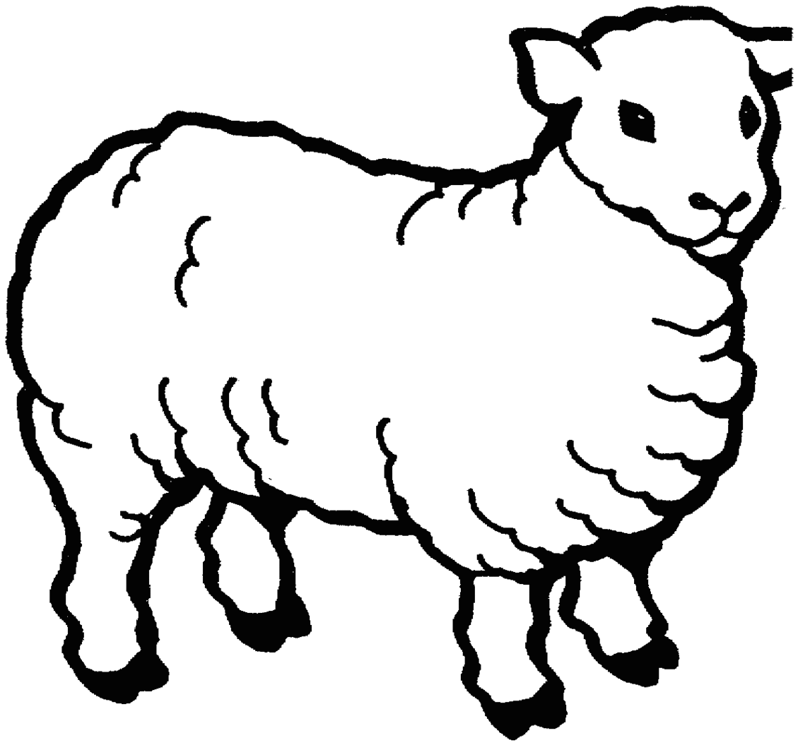 1129x1055 Sheep Clipart Balck White