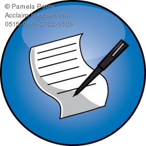 300x300 Signing A Legal Contract Royalty Free Clip Art Picture