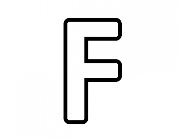 590x456 Letter F Clipart