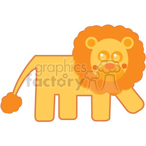 300x300 Royalty Free Curly Hair Lion With Outline Vector Image Rf Clip Art