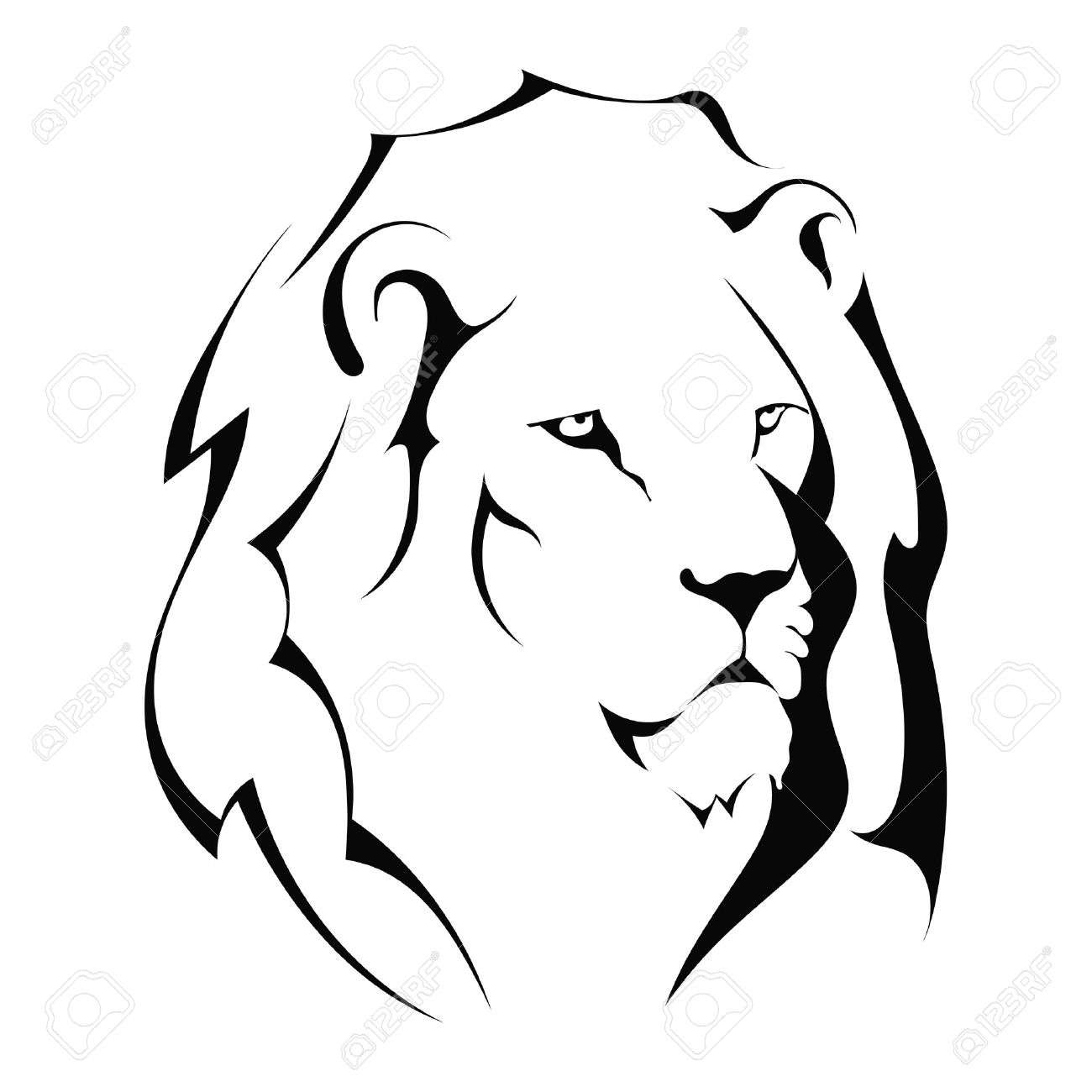 1300x1300 Clip Art Lion Head Clip Art