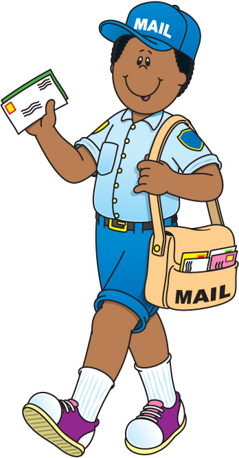 348x665 Mail Carrier Clipart
