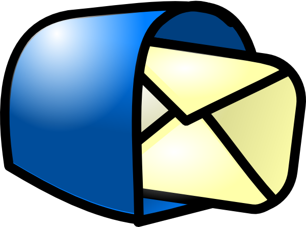 600x445 You Got Mail Blue Clip Art