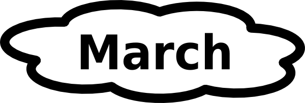 600x204 March Clip Art 2