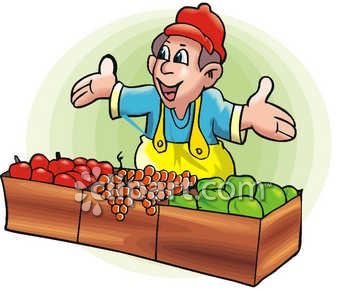 350x289 Produce Market Clipart