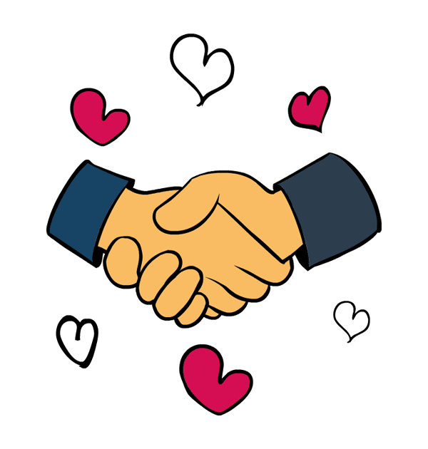 600x630 Clip Art King Martin Luther Day Handshake Hearts Big Image