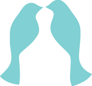 299x279 Mason Jar Blue Love Birds Clip Art