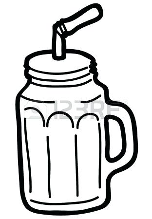 312x450 Free Mason Jar Clipart Illustration Of Hand Drawn Jar Isolated