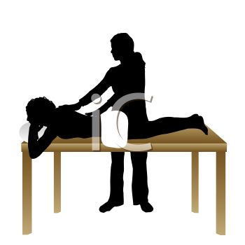 350x350 Silhouette Of A Massage Therapist With A Patient