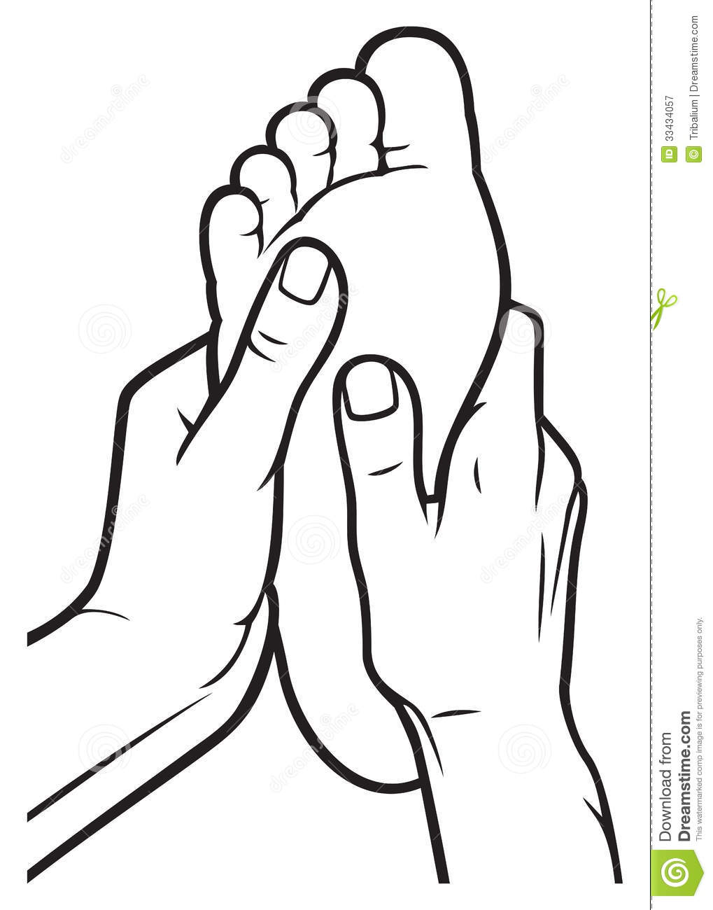 1019x1300 Foot Rub Clipart