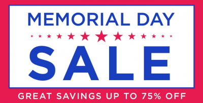 400x203 Memorial Day Sale Up To 75% Off Plus Extra 25% Off