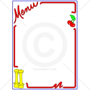 300x300 Menu Border Clipart