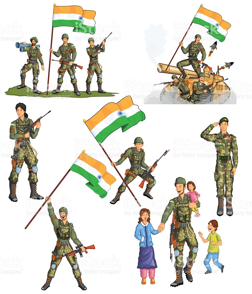877x1024 Military Clipart Indian Soldier