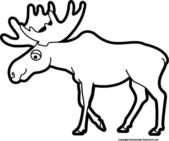540x450 Free Moose Clipart 2