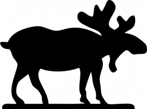 626x463 Moose Sihouette Clip Art Clipart Panda