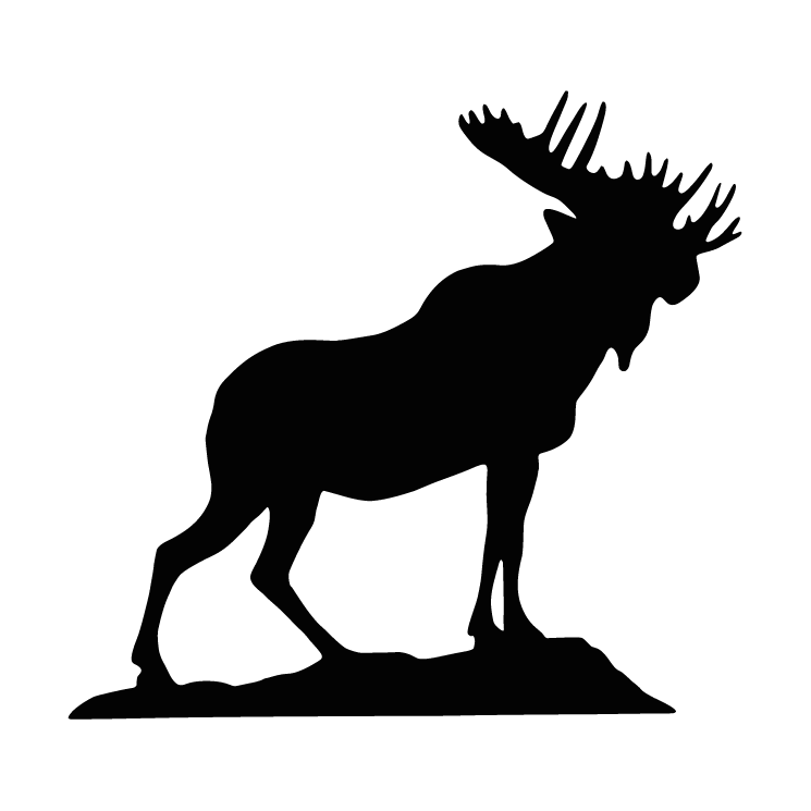 745x745 Moose Clipart Vector