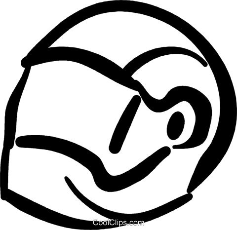 480x466 Motorcycle Helmet Royalty Free Vector Clip Art Illustration