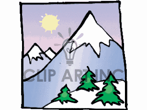 300x225 Mountain Clipart Mountain Tree