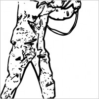 200x200 Nativity Silhouette Clip Art