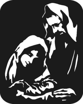 336x422 Free Silhoutte Nativity Scene Patterns Nativity Silhouette