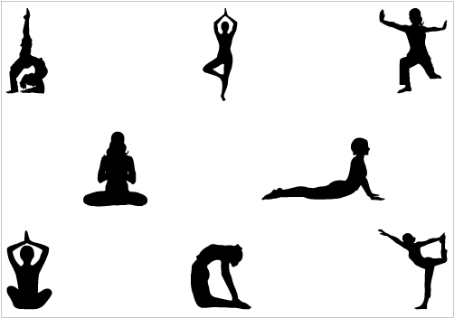 502x352 Free Yoga Clipart Silhouette