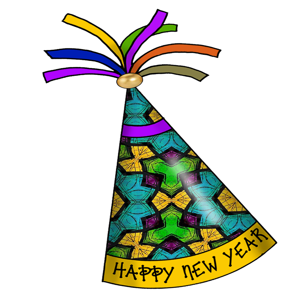 1000x1000 New Years Party Clipart