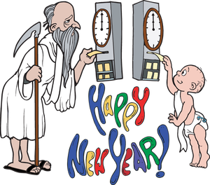 300x264 Funny New Year Clipart
