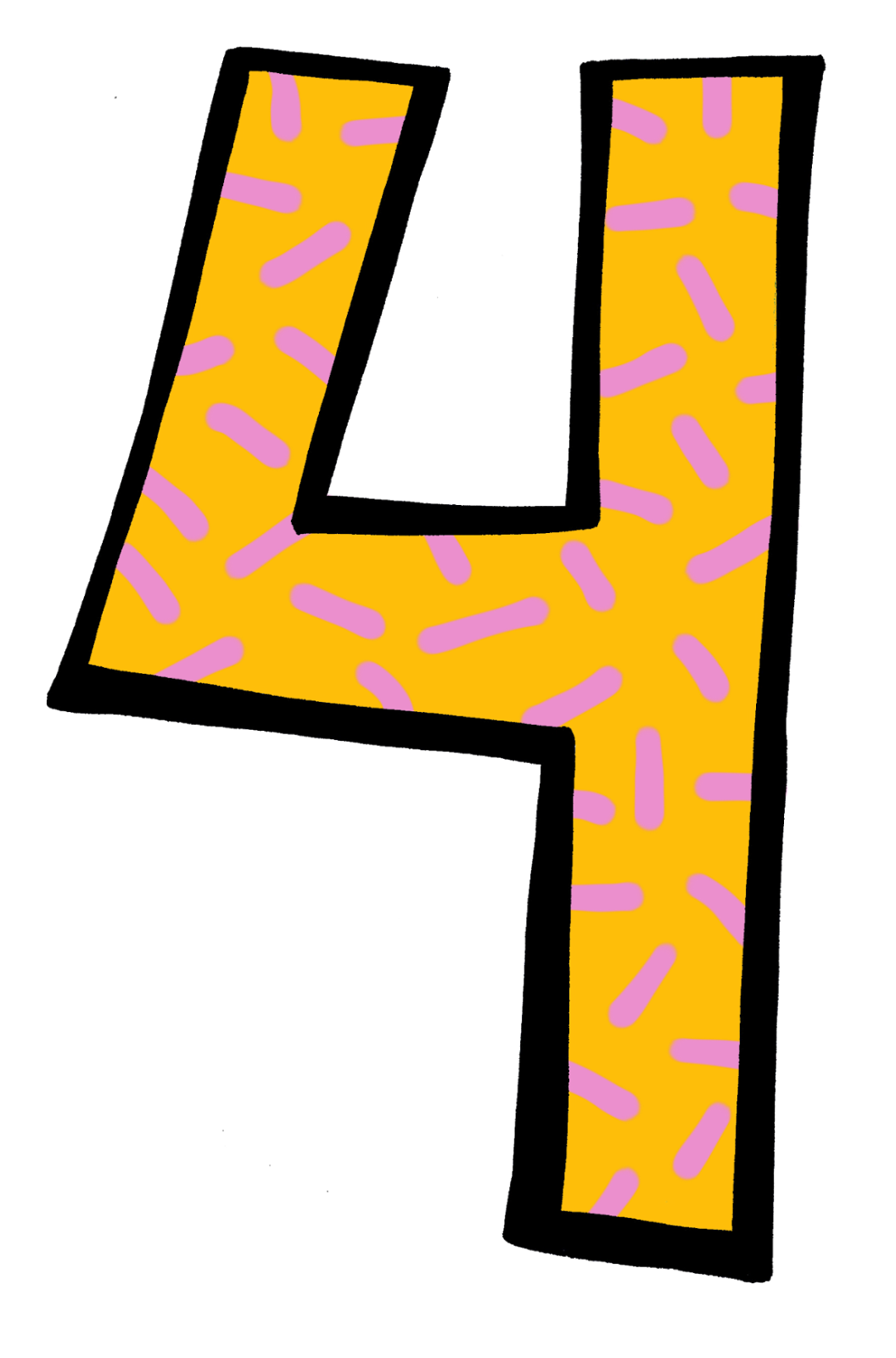 1056x1600 Number 4 Clipart