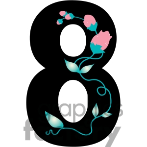 300x300 Number 8 Clip Art